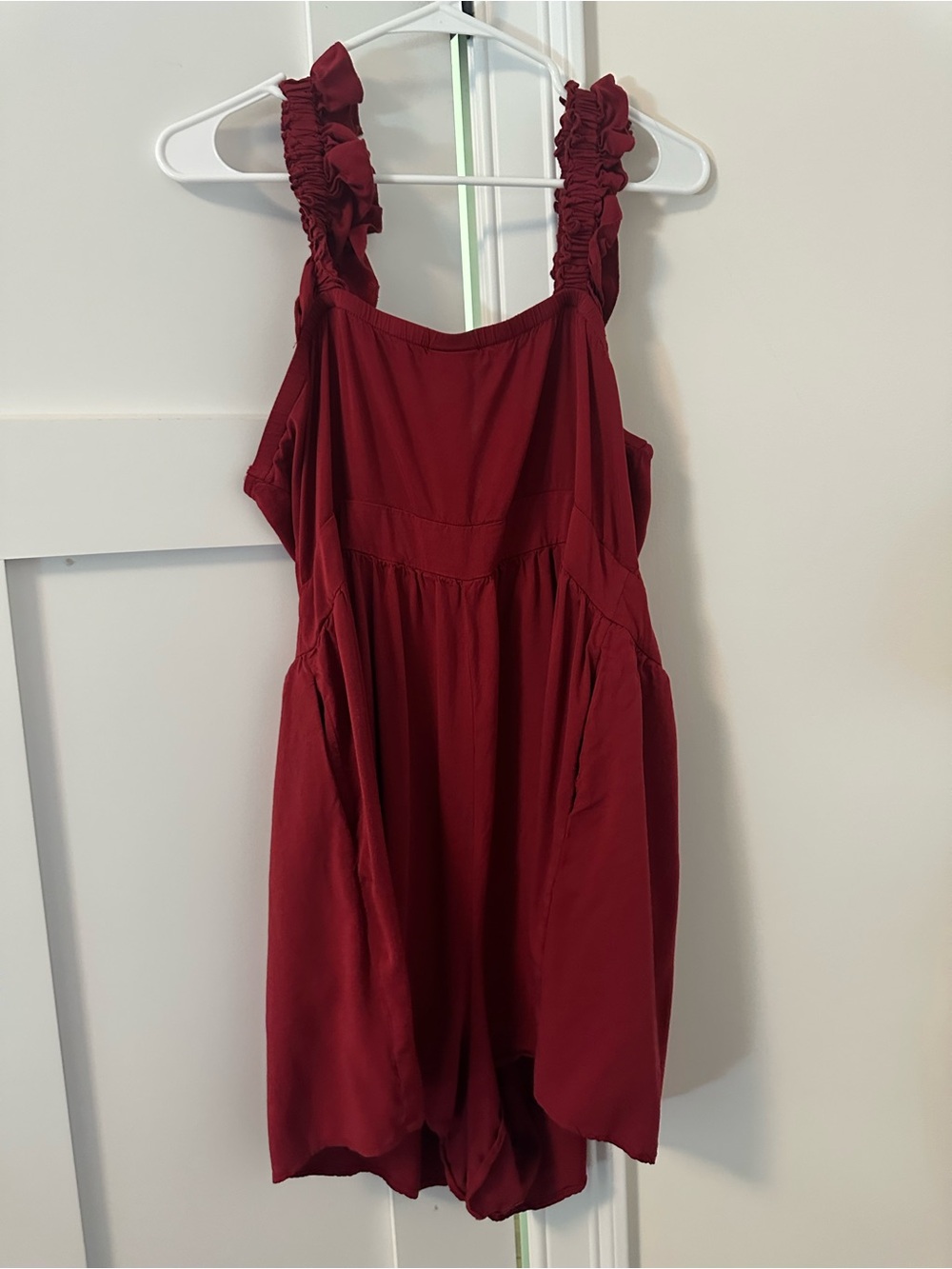 torrid Red Ruffled Strap Romper - Picture 10 of 11